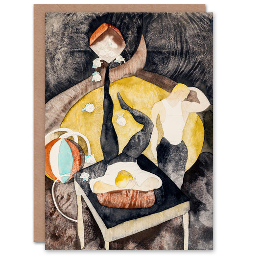 Charles Demuth Art Card Two Acrobat Jugglers in Vaudeville
