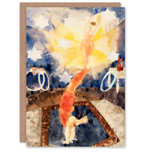 Charles Demuth Art Card Two Acrobats in Red Tights