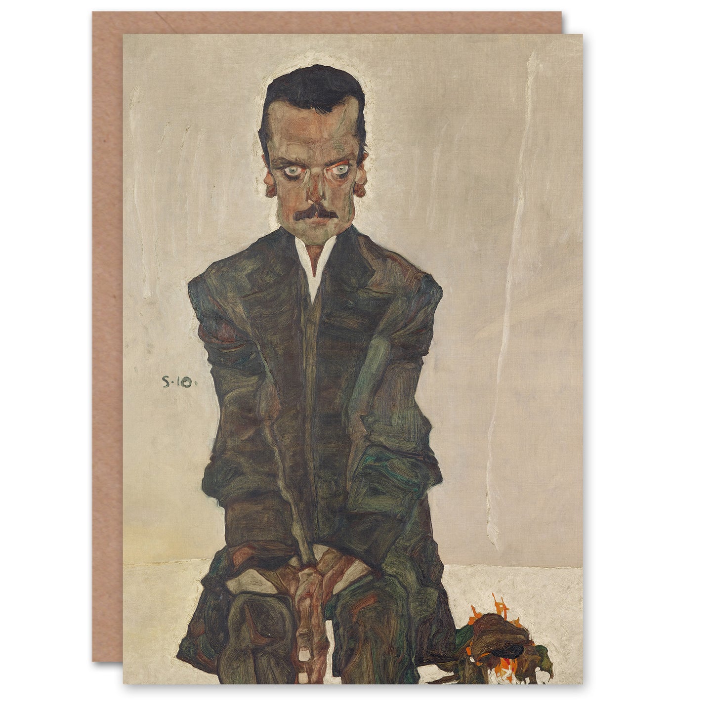 Egon Schiele Art Card Portrait of the Publisher Eduard Kosmack