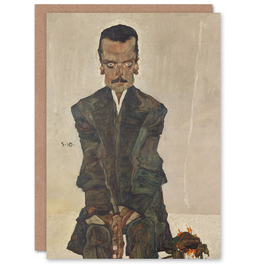 Egon Schiele Art Card Portrait of the Publisher Eduard Kosmack
