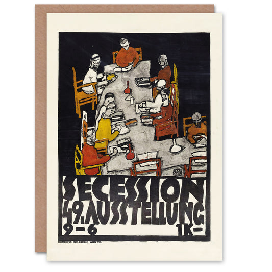 Egon Schiele Art Card Poster for the 49th Secession Exhibition
