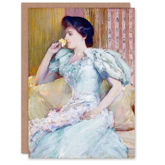 Childe Hassam Art Card Actress Lillie Langtry Portrait Painting