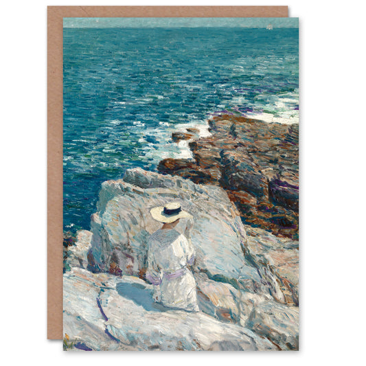 Childe Hassam Art Card South Ledges Rocky Coastal Landscape