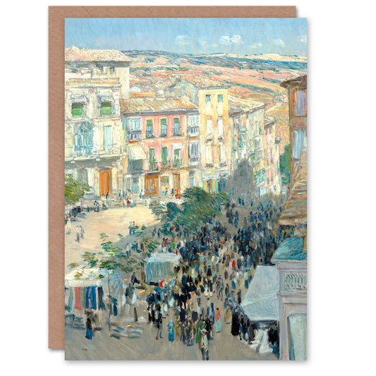 Frederick Childe Hassam Art Card View of a Southern French City