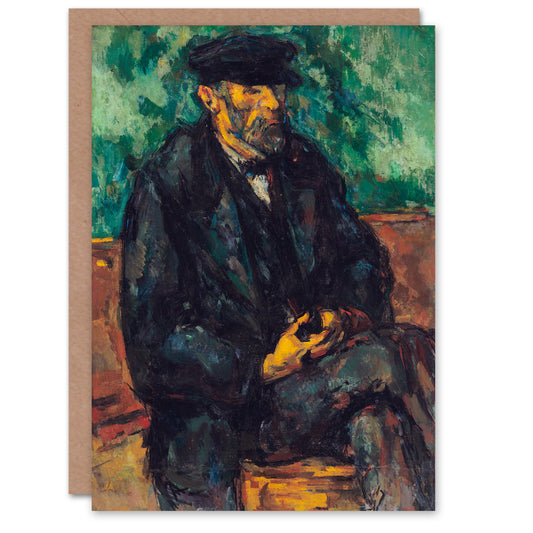 Paul Cezanne Art Card The Gardener Vallier Portrait Painting