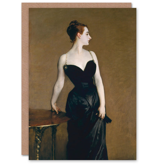 John Singer Sargent Art Card Madame X Portrait Painting