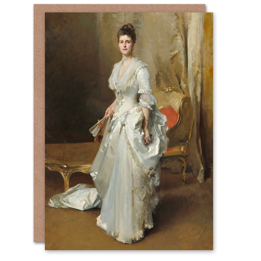 John Singer Sargent Art Card Mrs Henry White Portrait