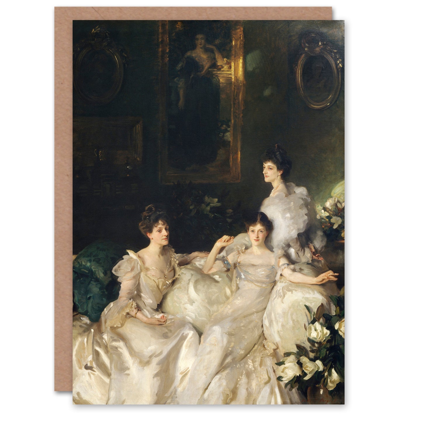 John Singer Sargent Art Card The Wyndham Sisters Portrait