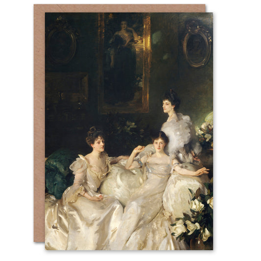 John Singer Sargent Art Card The Wyndham Sisters Portrait