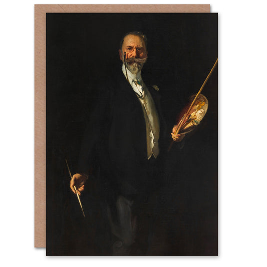John S Sargent Art Card Artist William Merritt Chase Portrait