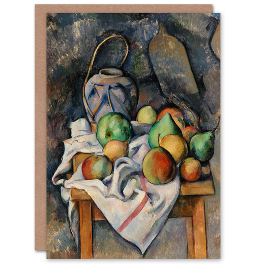Paul Cezanne Art Card Ginger Jar and Fruit Still Life