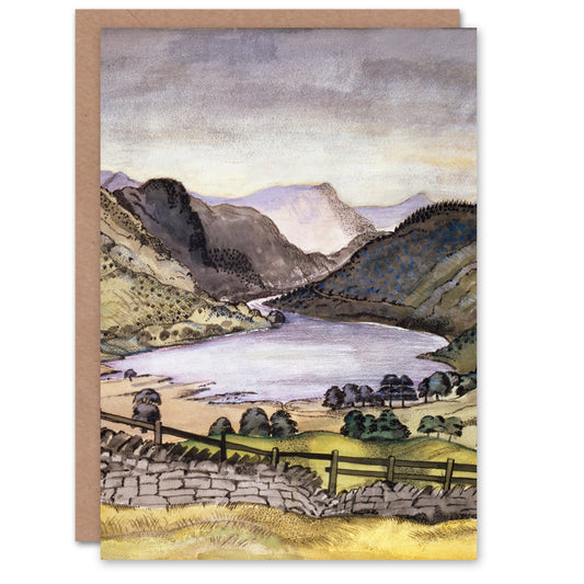 Paul Nash Art Card Thirlmere Watercolour Landscape