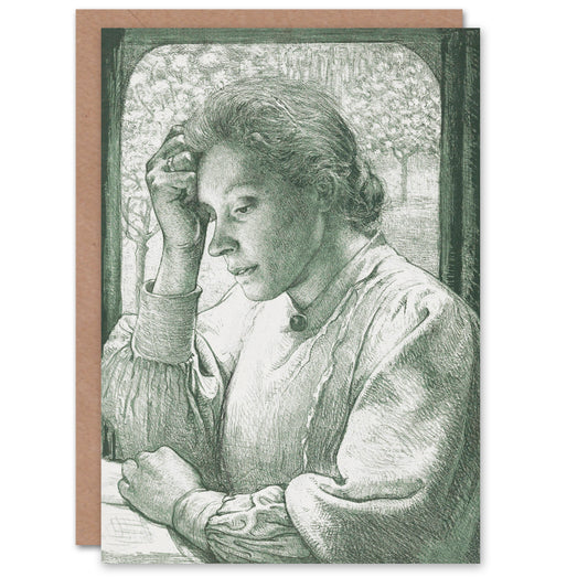 Richard Roland Holst Art Card Pencil Portrait of Henriette