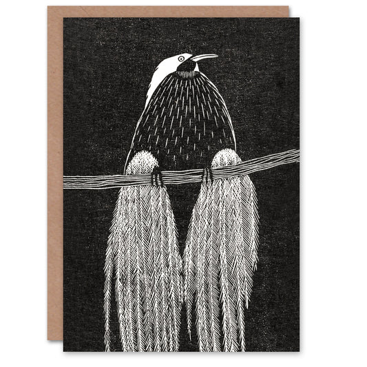 Samuel J De Mesquita Art Card Stylised Bird of Paradise