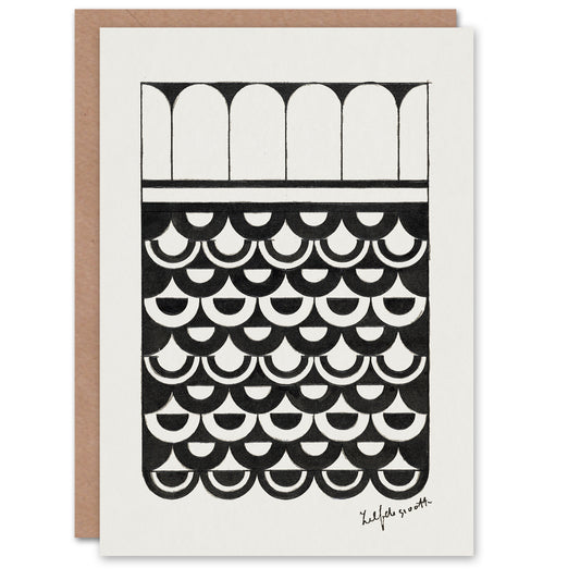 Samuel J De Mesquita Art Card Geometric Ornament of Scales