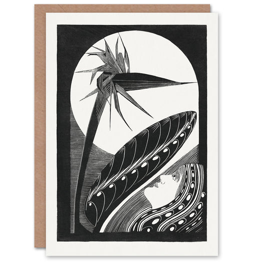Samuel J De Mesquita Art Card Strelitzia Overblown And Full Moon