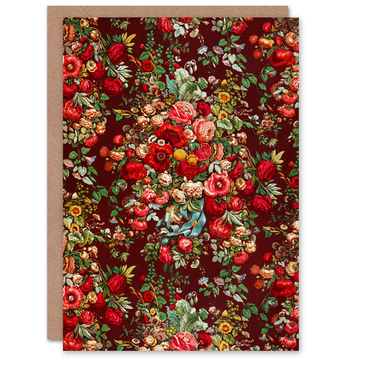 Sir Matthew Digby Wyatt Art Card Vintage Floral Chintz Pattern