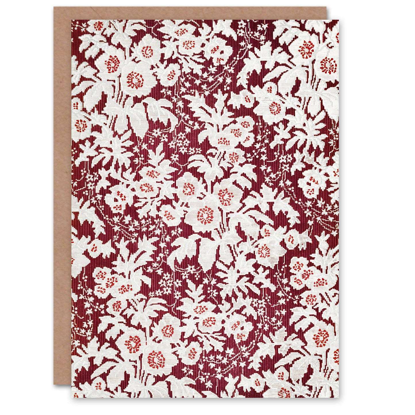 Sir Matthew Digby Wyatt Art Card Vintage Silk Floral Pattern