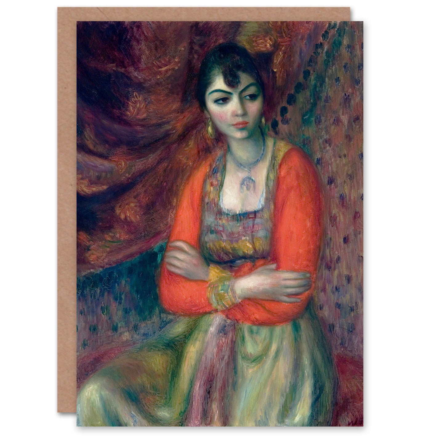 William James Glackens Art Card Armenian Girl Portrait