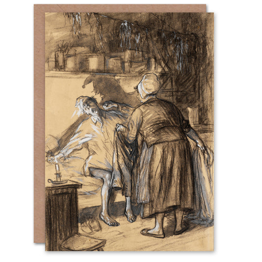 William James Glackens Art Card Here Are Your Trousers Drawing