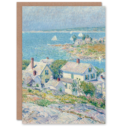 Childe Hassam Art Card New England Headlands Landscape