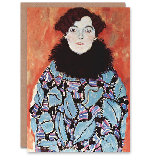 Gustav Klimt Art Card Johanna Staude Portrait Painting