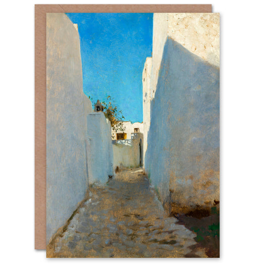 John Singer Sargent Art Card A Moroccan Street Scene