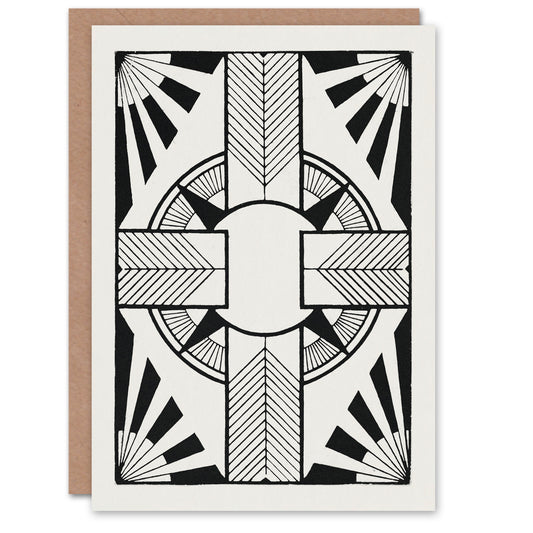 Samuel J De Mesquita Art Card Ornament With Circle and Cross