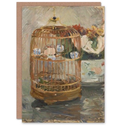 Berthe Morisot Art Card The Bird Cage Still Life Painting