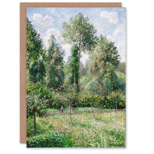 Camille Pissarro Art Card Eragny Poplars Landscape