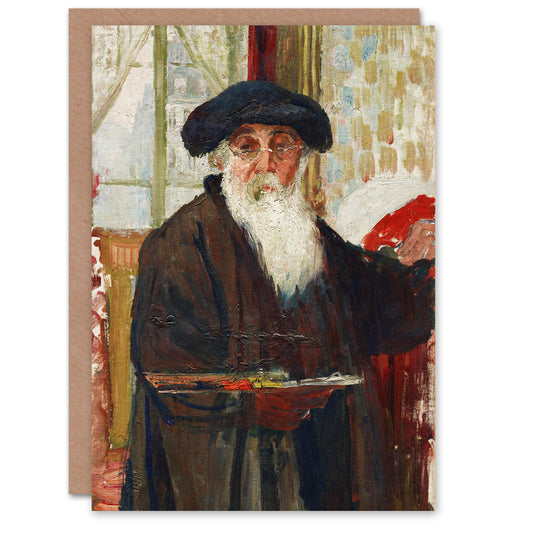 Camille Pissarro Art Card Self Portrait With Paint Palette