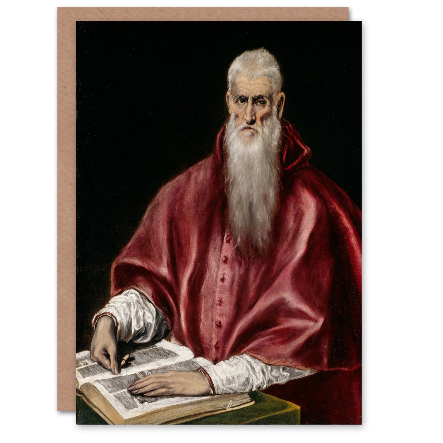 El Greco Art Card Portrait of Saint Jerome as a Scholar