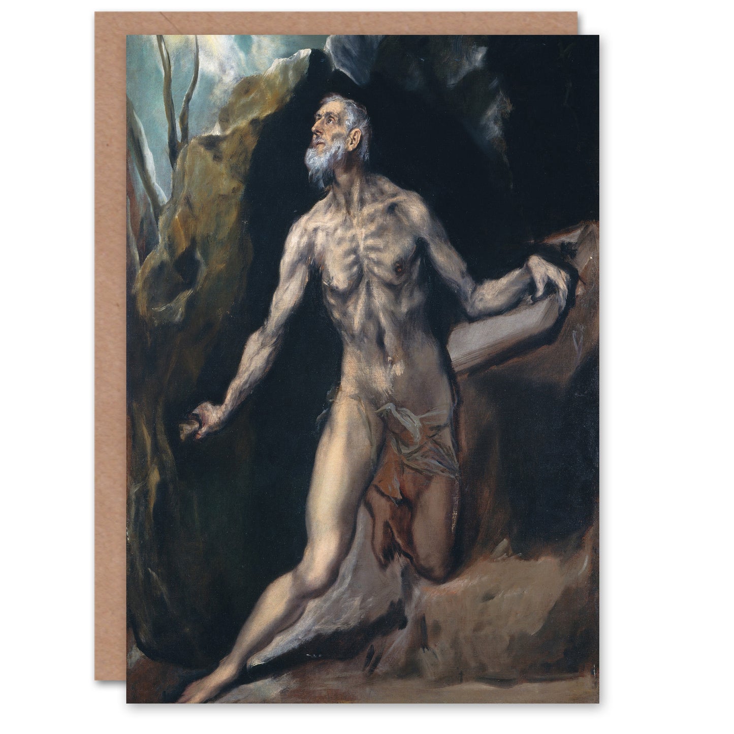 El Greco Art Card Saint Jerome Penitent Hermit Portrait