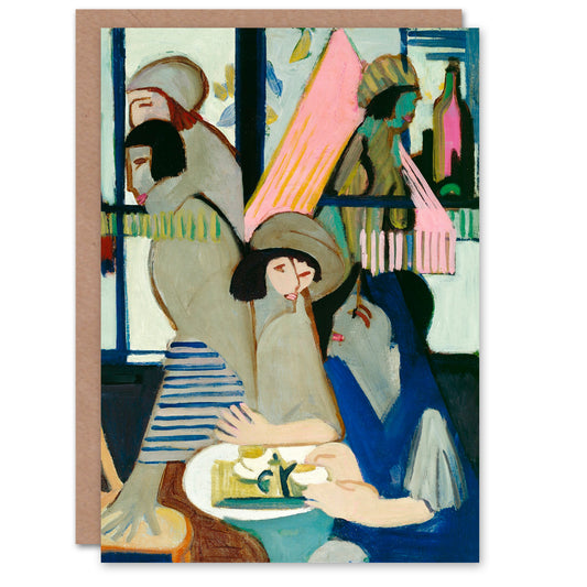 Ernst Ludwig Kirchner Art Card The Cafe Abstract Painting