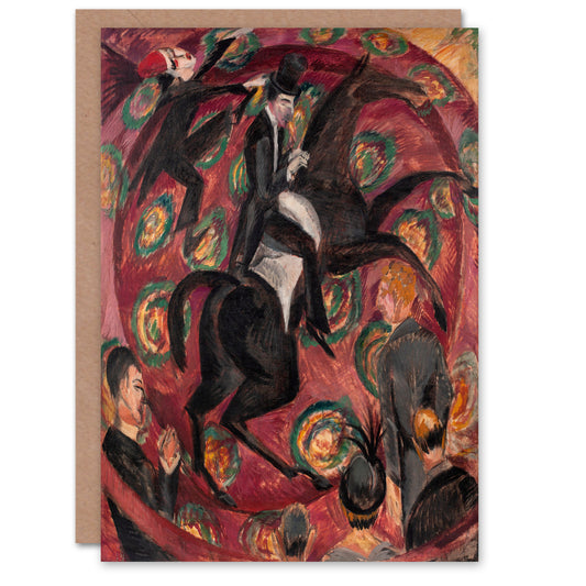 Ernst Ludwig Kirchner Art Card Circus Rider Castanets Dancers