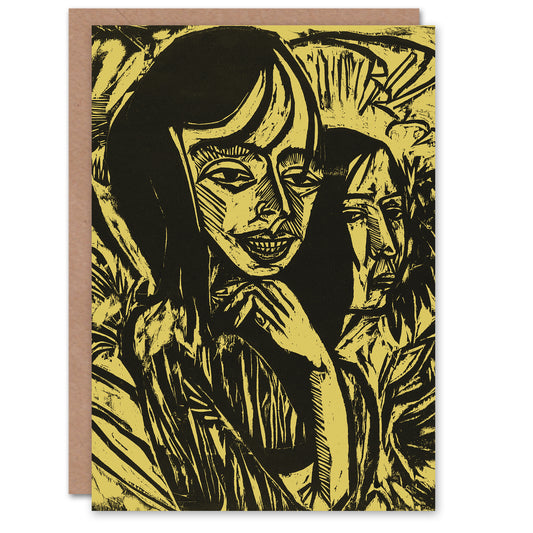 Ernst Ludwig Kirchner Art Card Fehmarn Girls Portrait
