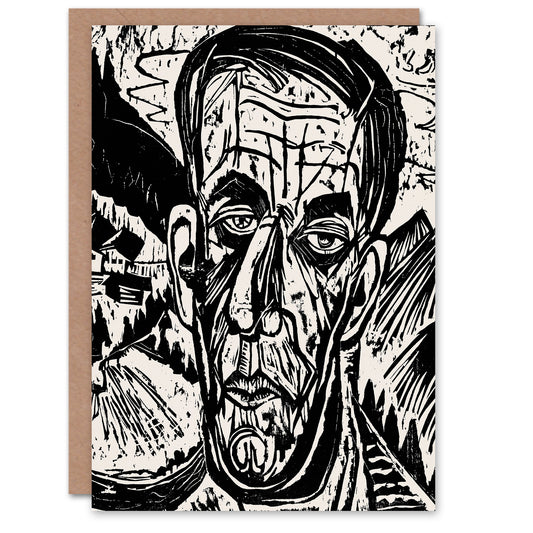 Ernst Ludwig Kirchner Art Card Head of Van de Velde