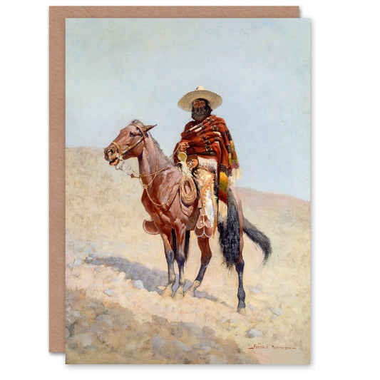 Frederic Remington Art Card A Mexican Vaquero Cowboy