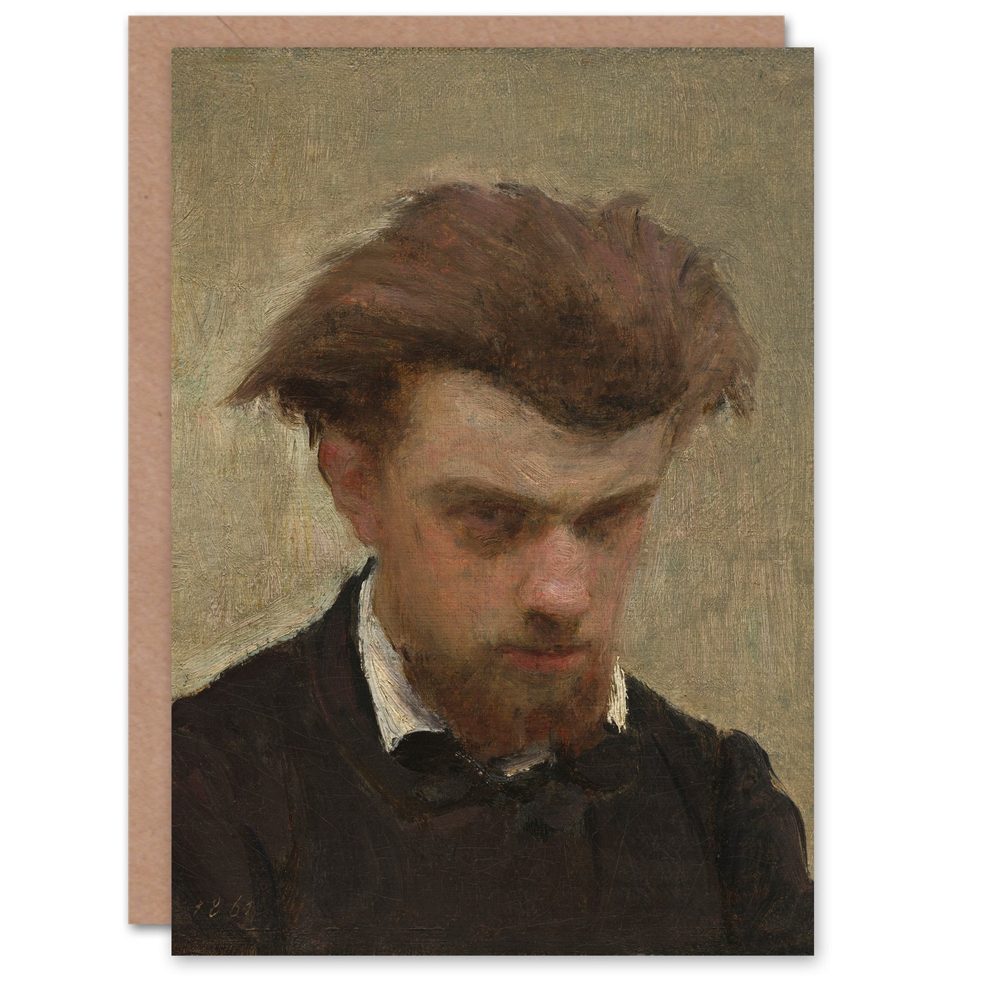Henri Fantin Latour Art Card Artist Self Portrait Painting