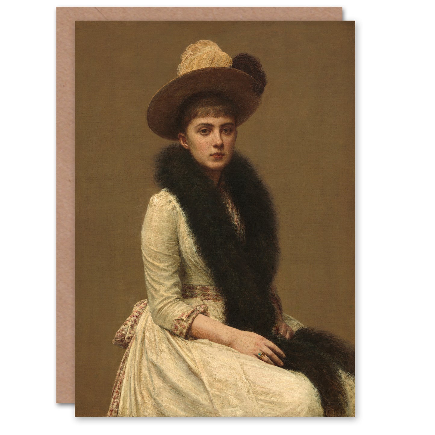 Henri Fantin Latour Art Card Artists Niece Sonia Portrait