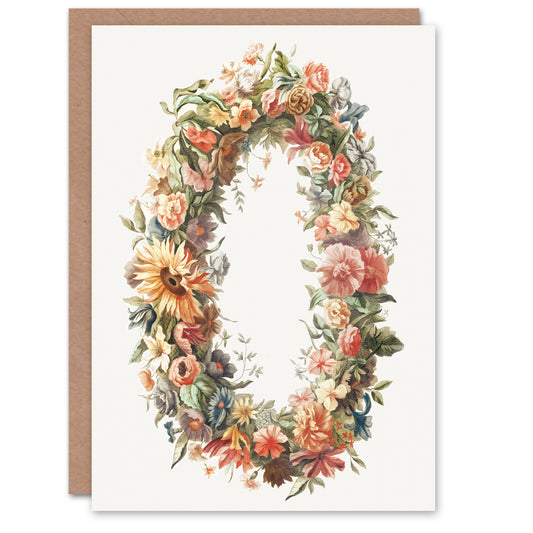 Johan Teyler Art Card Summer Flower Wreath Illustration