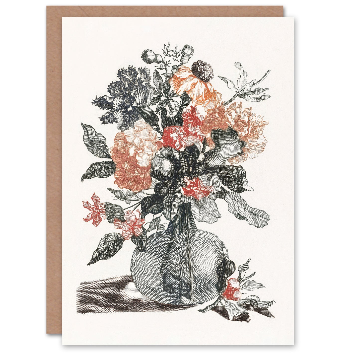 Johan Teyler Art Card Spring Flowers in a Vase Still Life