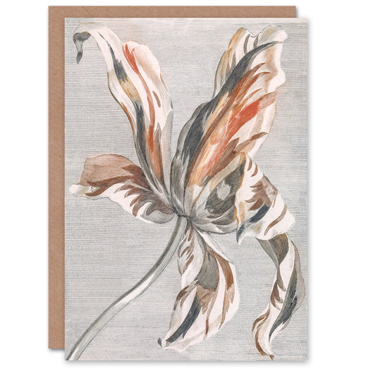 Johan Teyler Art Card Tulip Flower Bloom Floral Painting