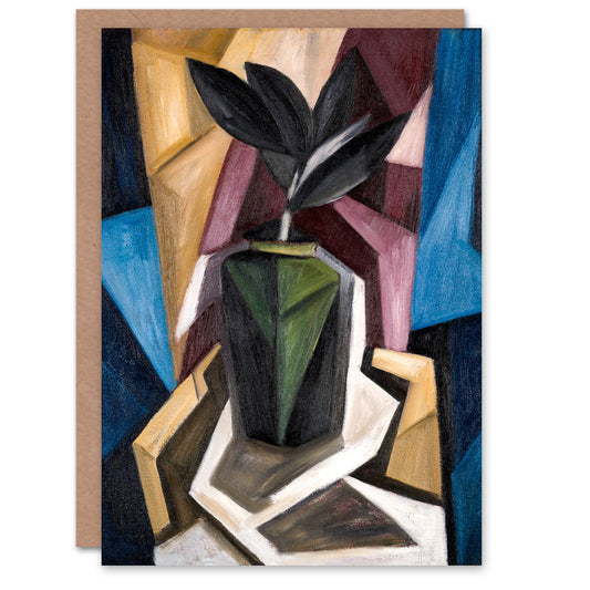 Marsden Hartley Art Card Rubber Plant Abstract Painting