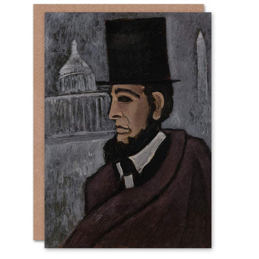 Marsden Hartley Art Card Weary of the Truth Abraham Lincoln
