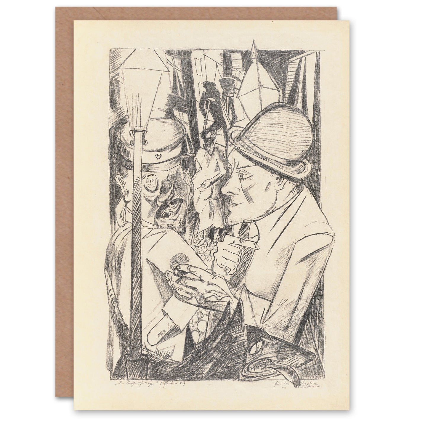 Max Beckmann Art Card War Veteran The Way Home