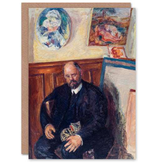 Pierre Bonnard Art Card Ambroise Vollard Portrait with a Cat