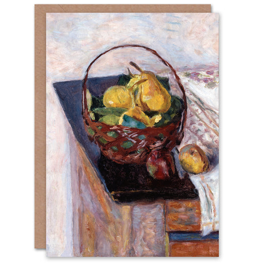 Pierre Bonnard Art Card Still Life The Basket of Fruit