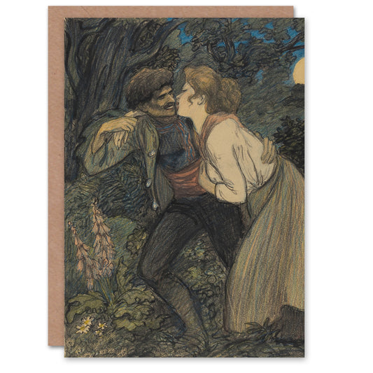 Theophile Steinlen Art Card La Chienne Au Loup Painting