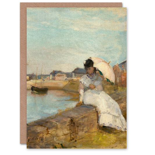 Berthe Morisot Art Card Harbor at Lorient Painting Detail